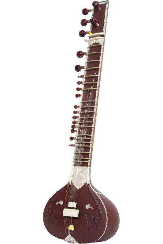 banjira Standard Single Toomba Sitar - Burgundy