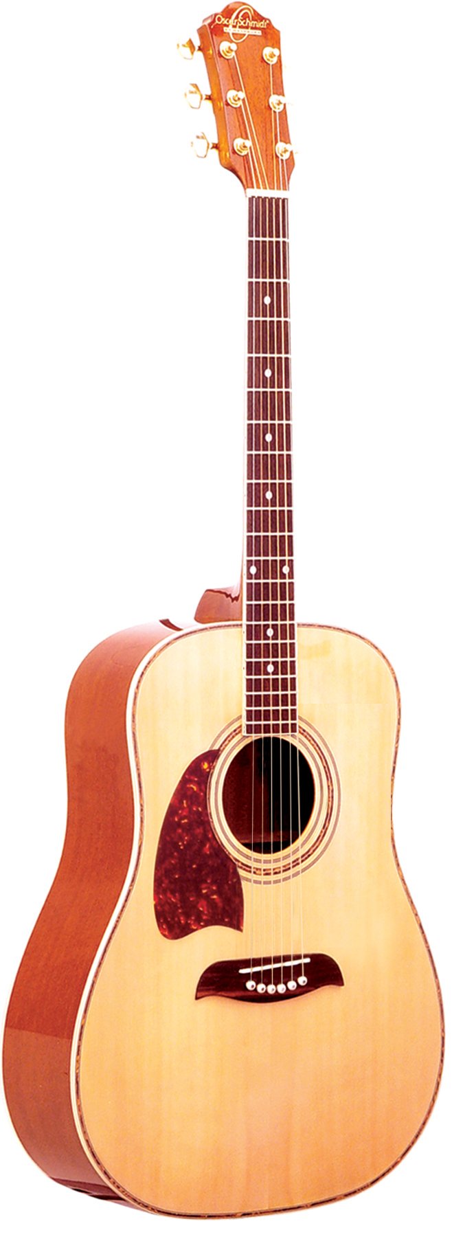 Oscar Schmidt OG2NLH-A-U Left-Handed Dreadnought Acoustic Guitar, Natural