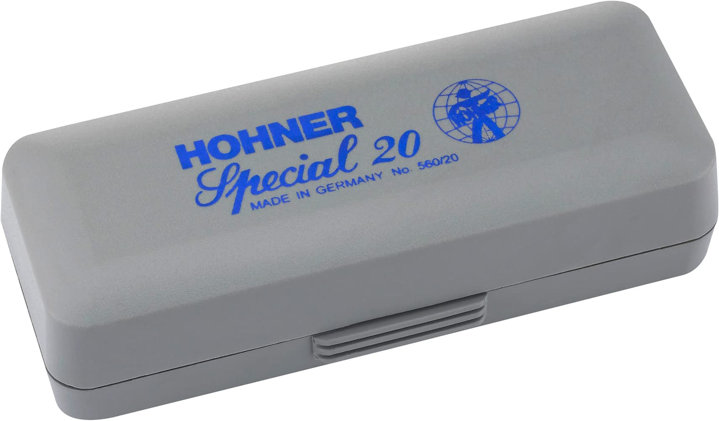 Hohner Harmonica (E Flat, Plastic, Silver, Black, Classic Line, Special Country models tuning)