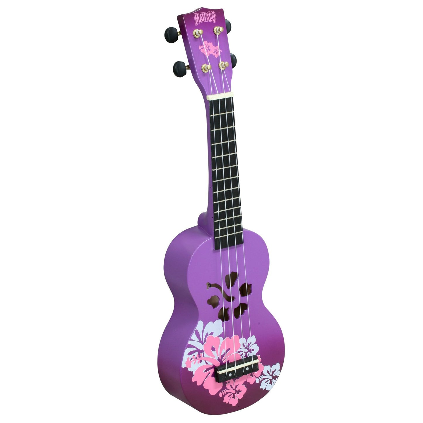 Mahalo Ukuleles Mahalo Designer Series Ukulele, Right Handed, Purple Burst, Soprano (MD1HB ppb)