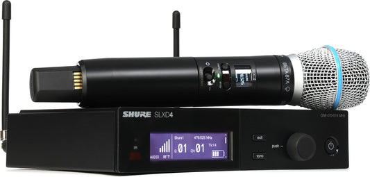 Shure Wireless Microphone System with BETA87A Handheld Vocal Mic, SLXD24/B87A-G58