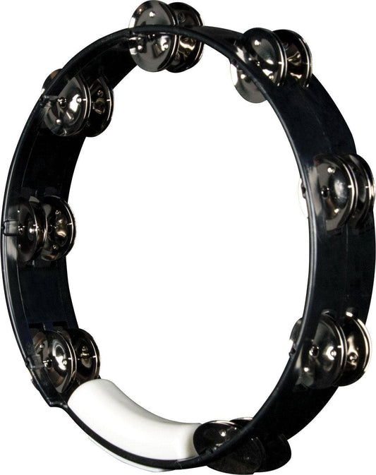 RhythmTech TC4010 10-Inch True Colors Tambourine, Black