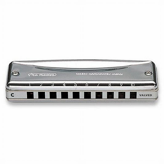 Suzuki Harmonica, Silver with chrome plating (MR-350V D)