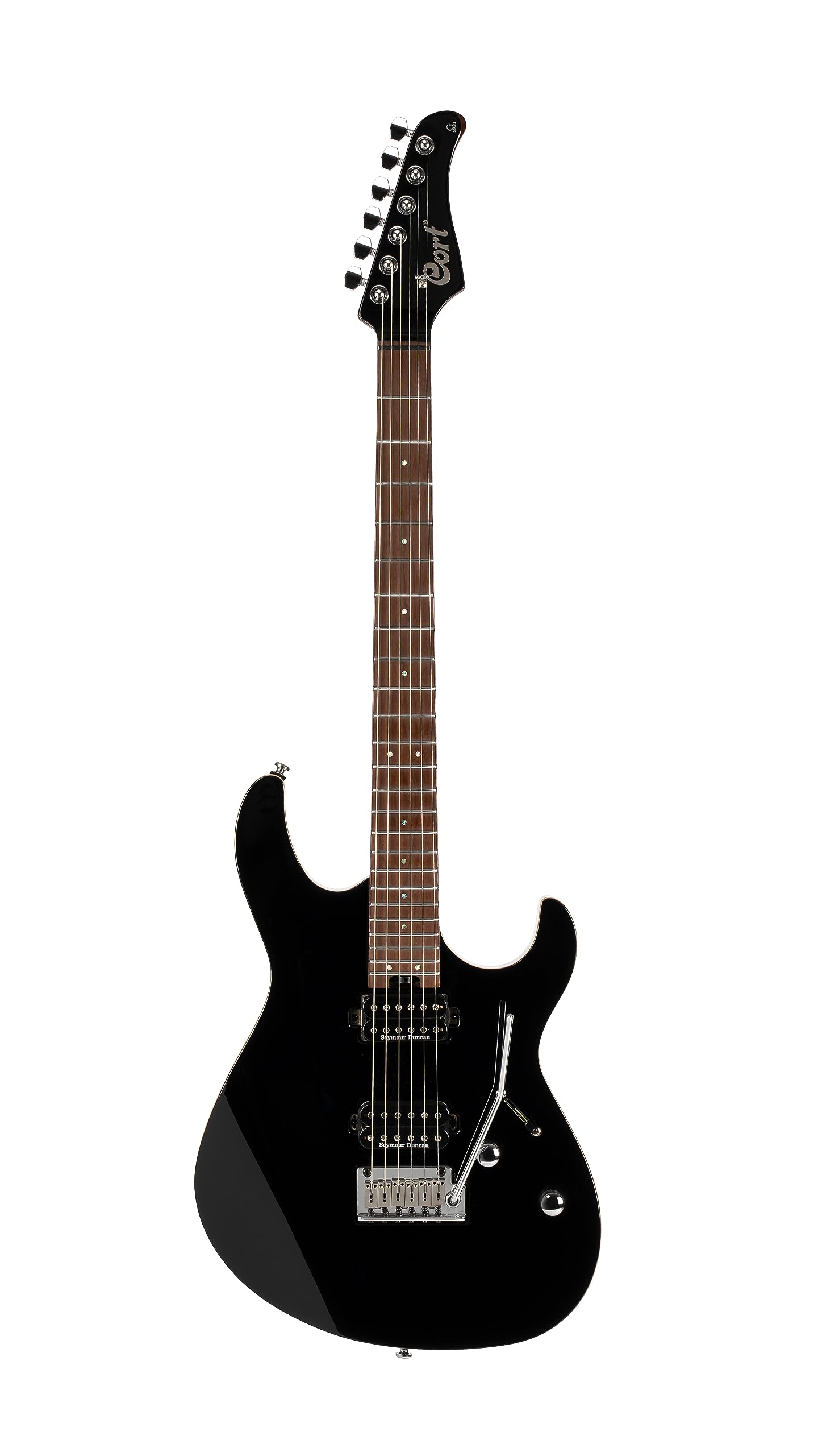 Cort 6 String Solid-Body Electric Guitar, Right, Black, Full (G300PROBK)