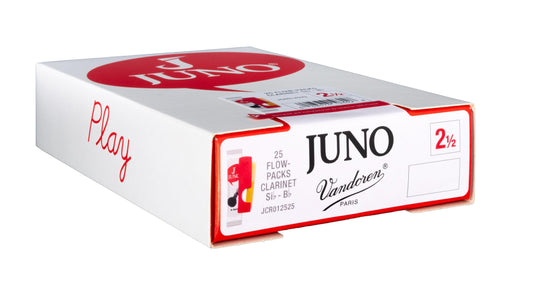 Vandoren Juno Bb Clarinet, Box Of 25 Reeds 2.5