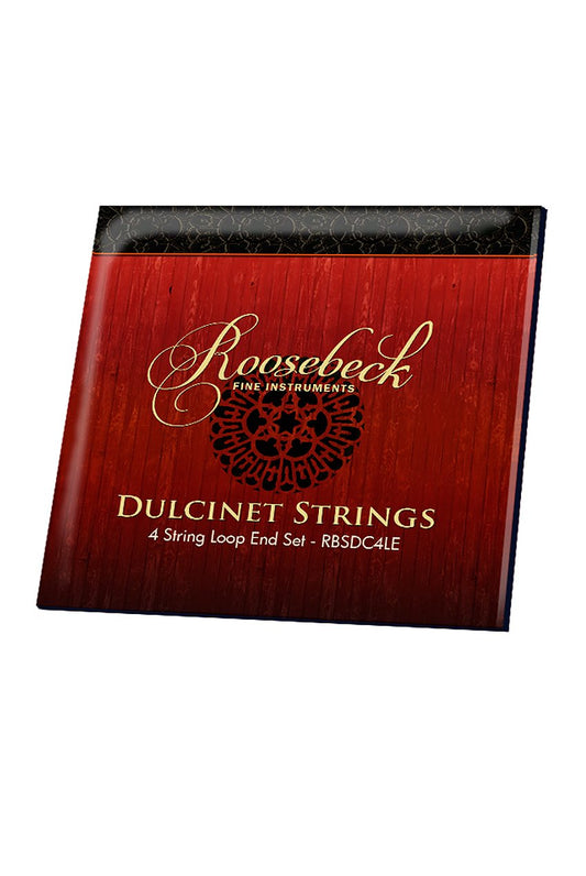 Roosebeck Accessory 4 String Set Steel Nickel Wound w/ Loop Ends for Dulcinet