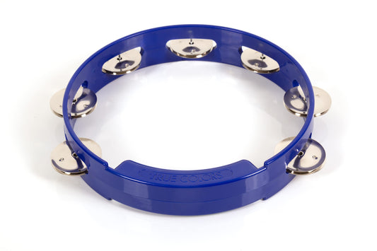 RhythmTech TC4048 8-Inch True Colors Tambourine, Cobalt Blue