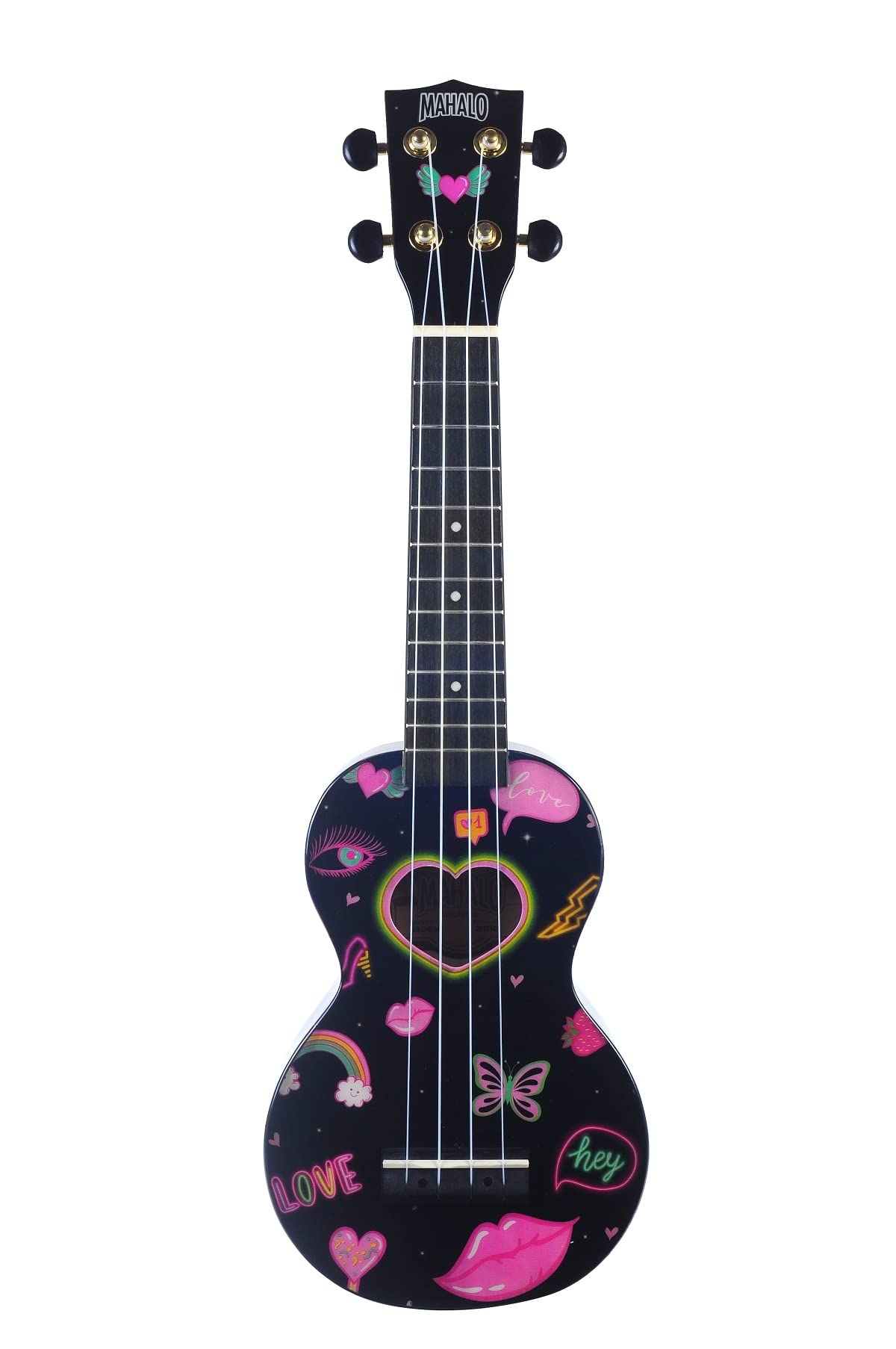 Mahalo Ukuleles Mahalo Art Series Ukulele, Right Handed, Soprano (MA1HE bk)