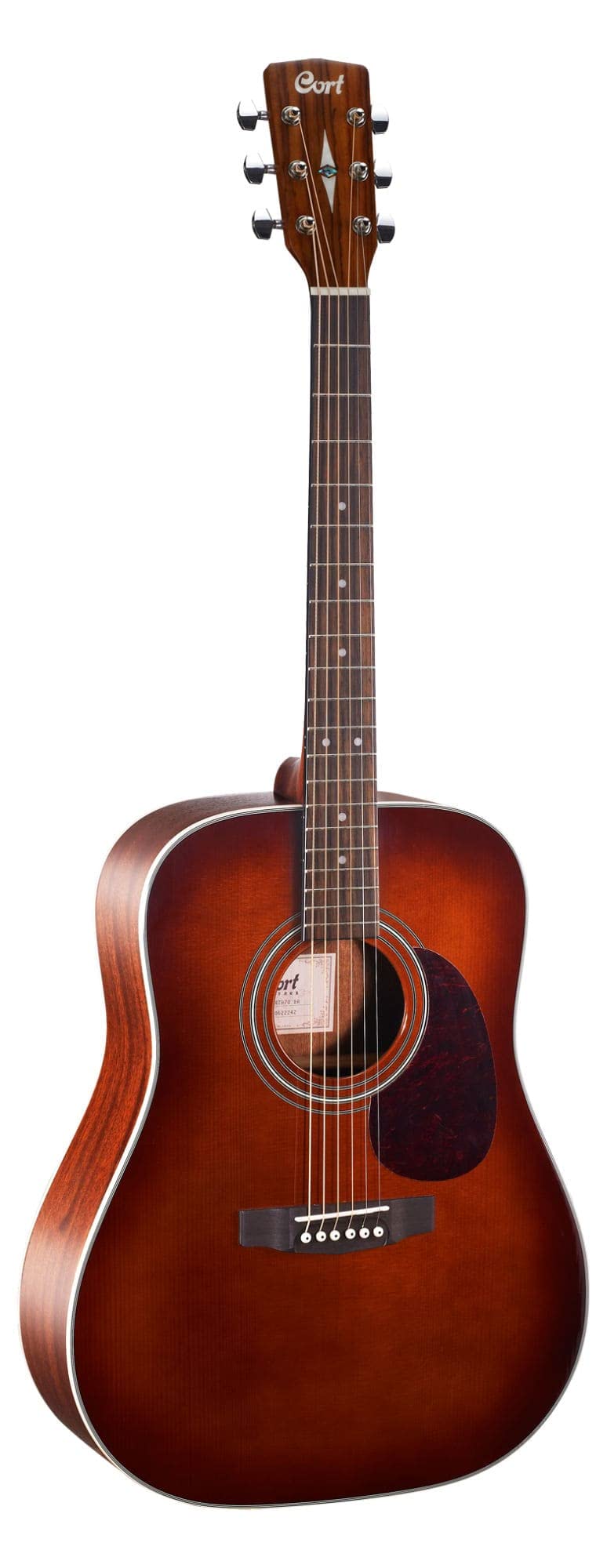 Cort Earth Series Earth70 Acoustic Guitar, Solid Spruce Top, Brown