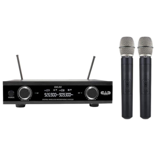 CAD Audio GXLD2HHAH Digital Wireless Dual Handheld Microphone System with D38 Capsule, AH Frequency Band (AMS-GXLD2-HHAH)