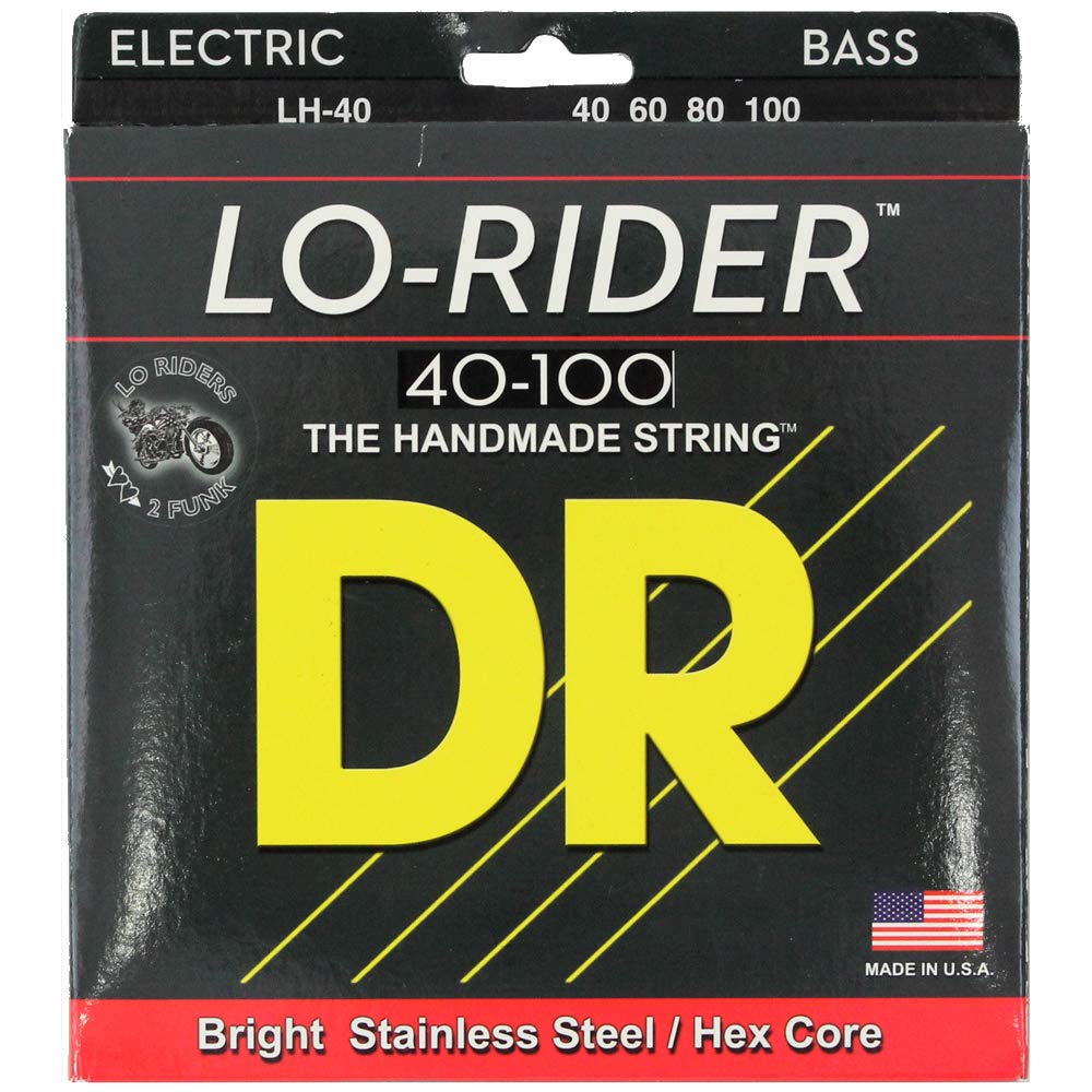 DR Handmade Strings LH-40-U Lo-Rider Bass Guitar String - 40-100 Gauge