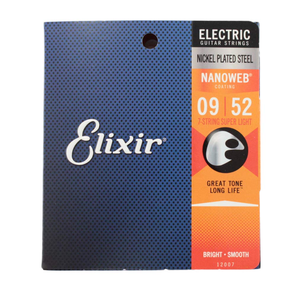 Elixir 12007 Nanoweb Superlight 09 – 52 X 3set 7 String Electric Guitar Strings