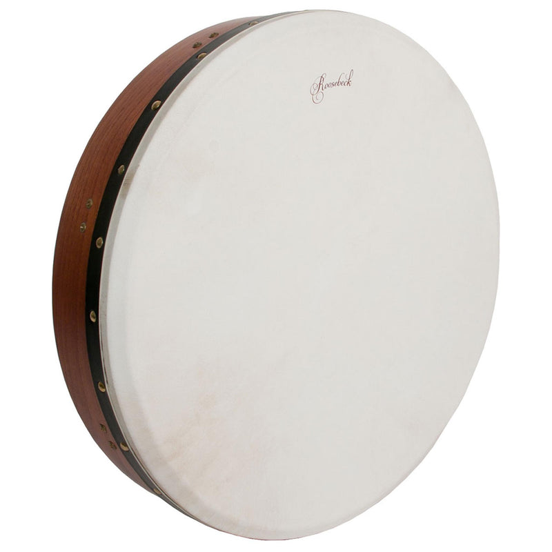 Roosebeck Tunable Red Cedar Bodhran Cross-Bar Soft Natural Head 18"x3.5"