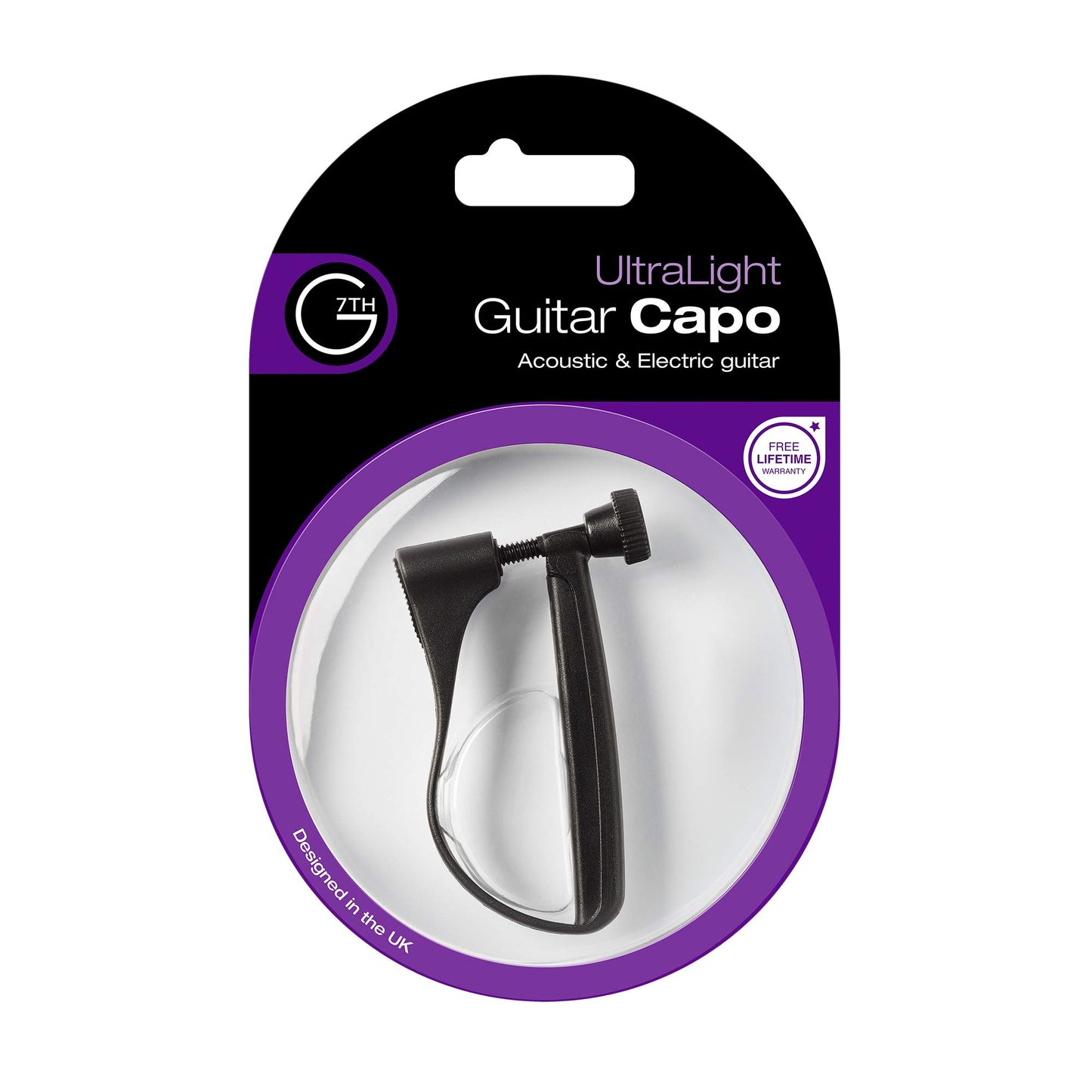 G7th Ultra Light 6 String Capo, Black (G7ULBK)