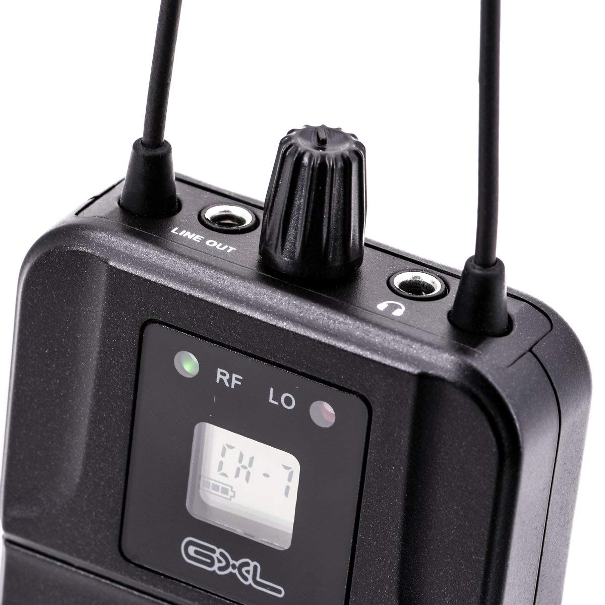 CAD Audio GXLIEM2 Frequency Agile Wireless In Ear Monitor System - Two discrete mixes - includes 2 MEB1 Earbuds, 2 Bodypack Receivers, Rack Mount Ears and Antenna Relocation Kit