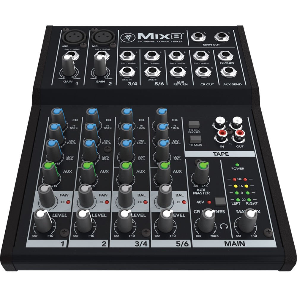 Mackie Mix8 8-Channel Compact Mixer