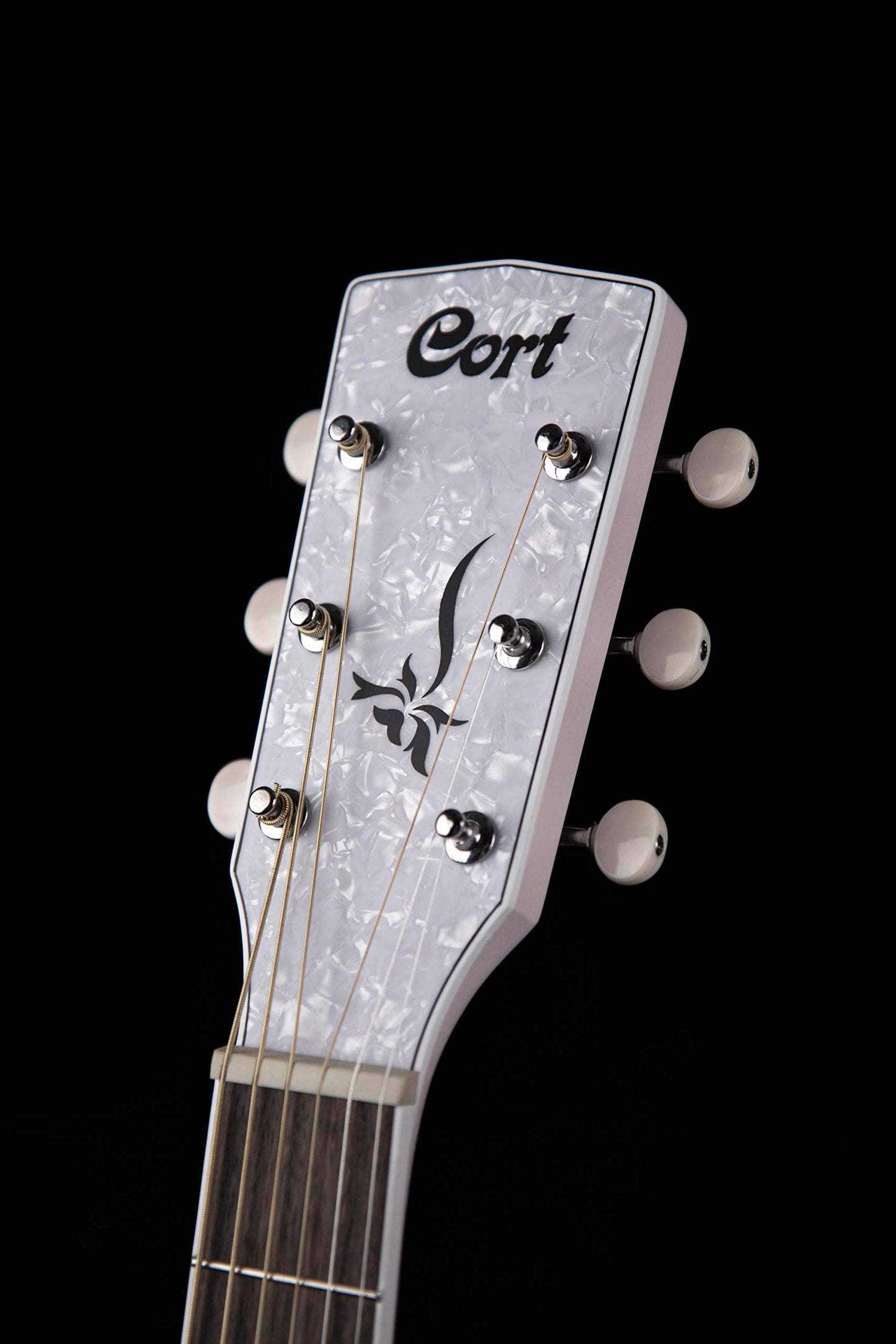 Cort 6 String Acoustic Guitar, Right, Pastel Pink, Full (JADECLASSICPPOP-U)