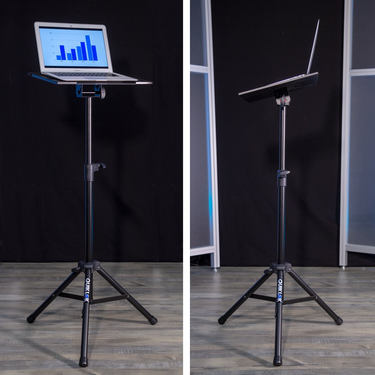 Quik-Lok Laptop and Mixer Tripod Stand 30.1 x 16.3 x 5.1 inches