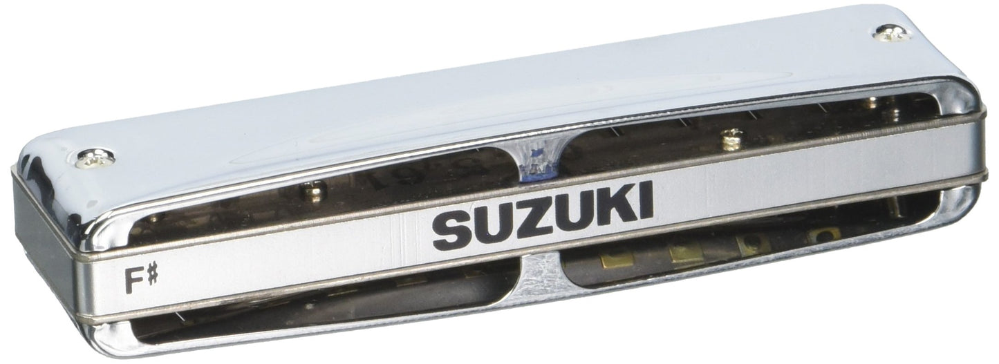 Other Harmonica, Silver with chrome plating (Suzuki-Promaster-Valved-F#)