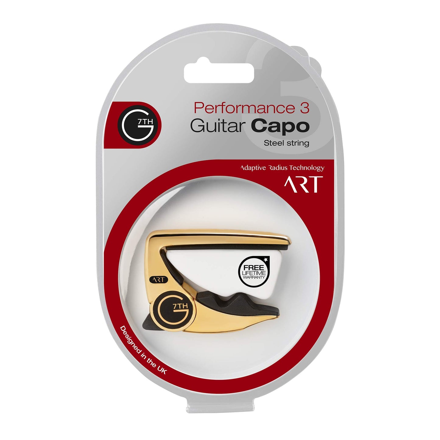 G7th Performance 3 Capo with ART (Steel String 18kt Gold Plate)