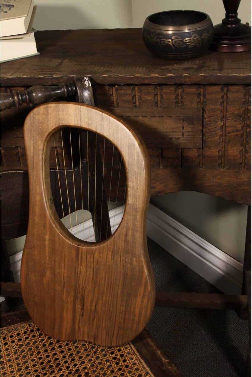 Mid-East 10-String Lyre Harp - Walnut