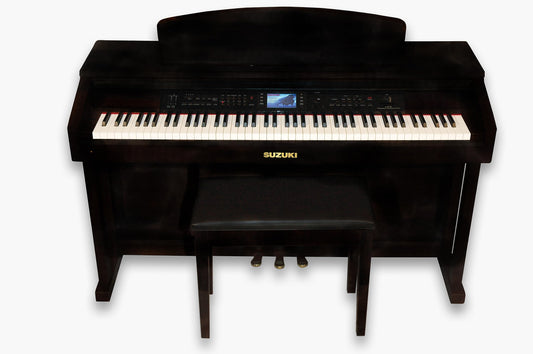 SUZUKI Classroom Teaching, 88-Key Digital Piano with Matching Bench, Black Finish (CTP-88)