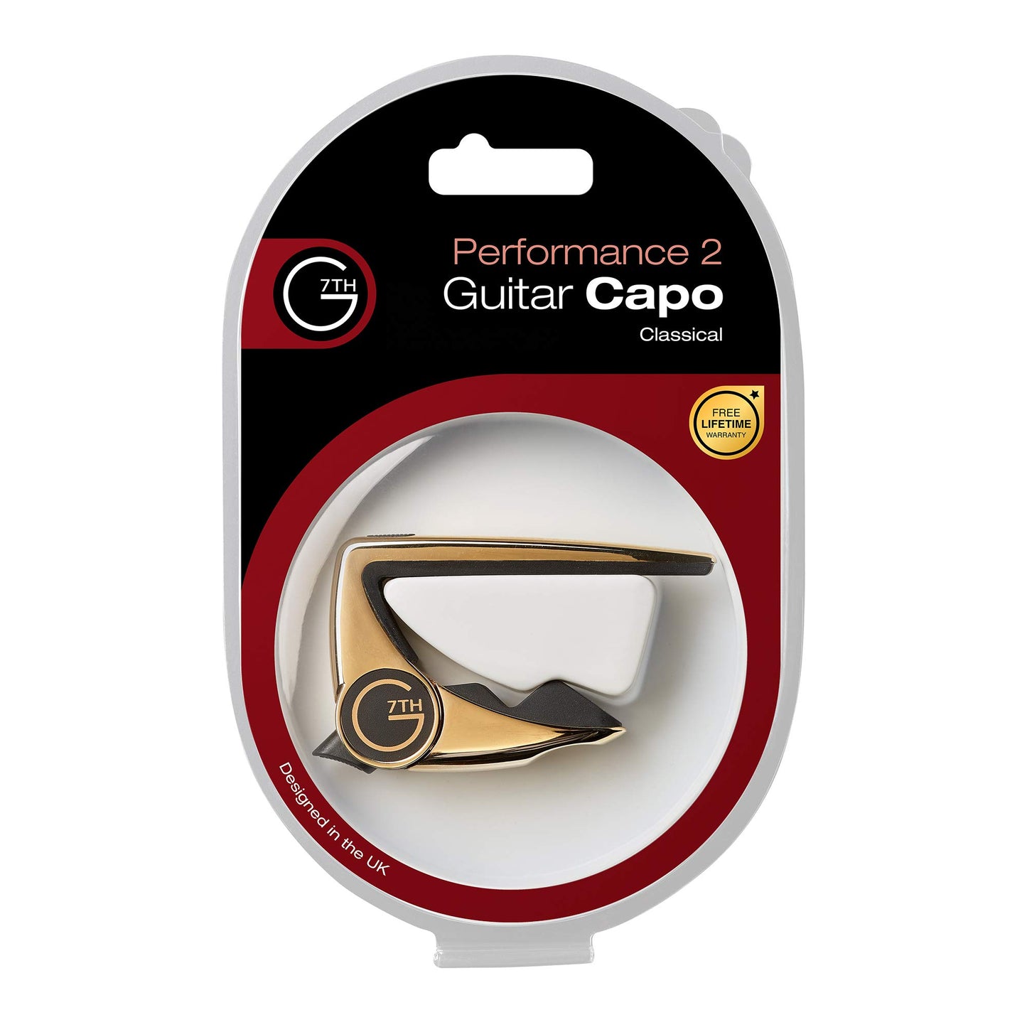 G7th Performance 2 Classical Capo, Gold Plated (G7P2CLGD)