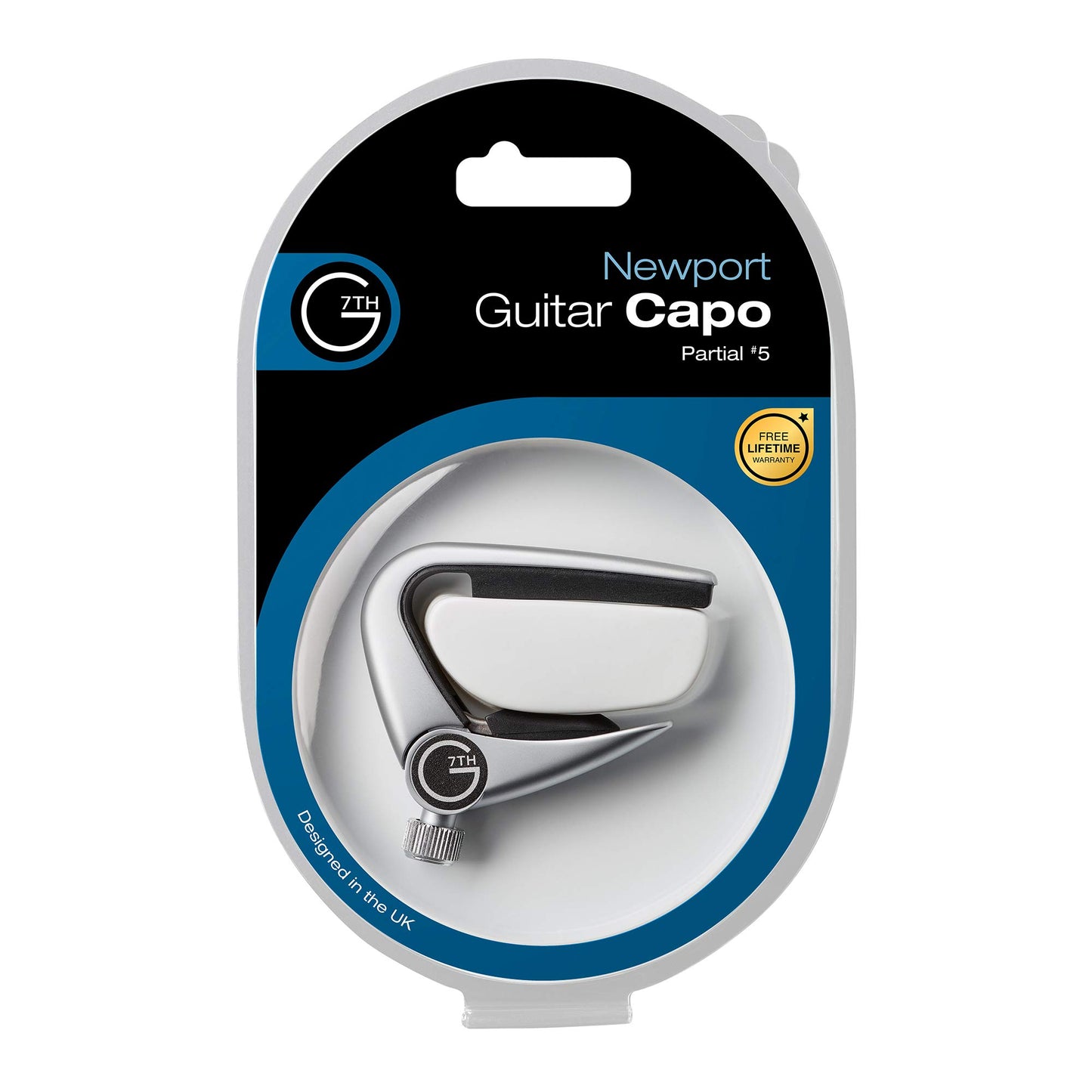 G7th Newport Partial Capo #5, Silver (G7NPP5)