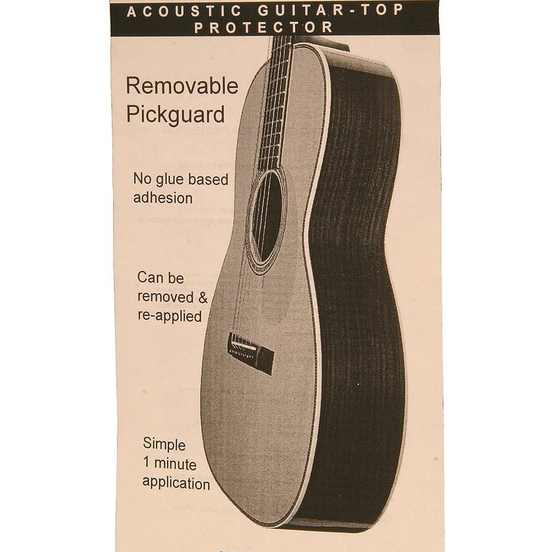 Kling-On Static Cling 2-Piece Pickguard for Steel Acoustic Clear