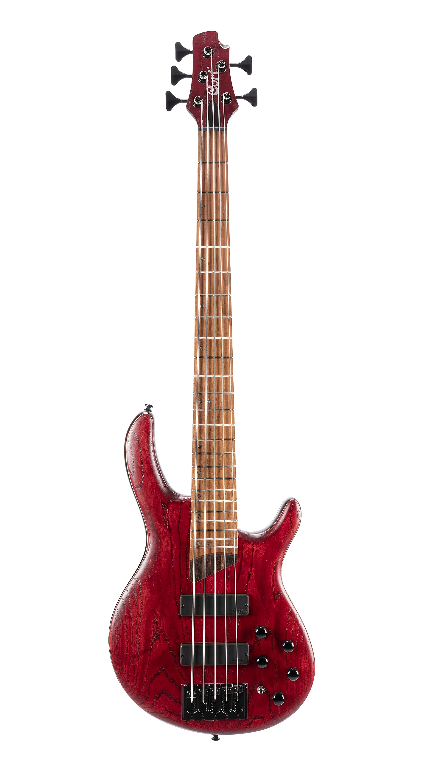 Cort, 5-String Bass Guitar, Right, Open Pore Burgundy Red, Full (B5ELEMENTOPBR)