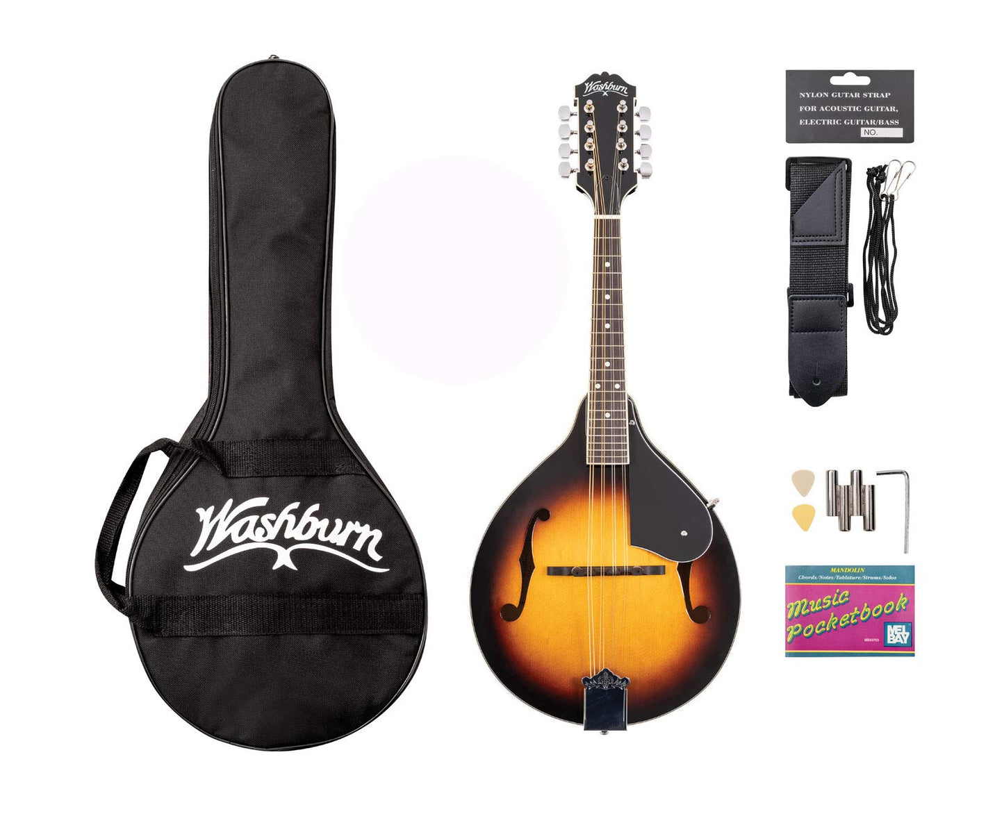 Washburn Americana M1-Pack with Gig Bag, Mandolin