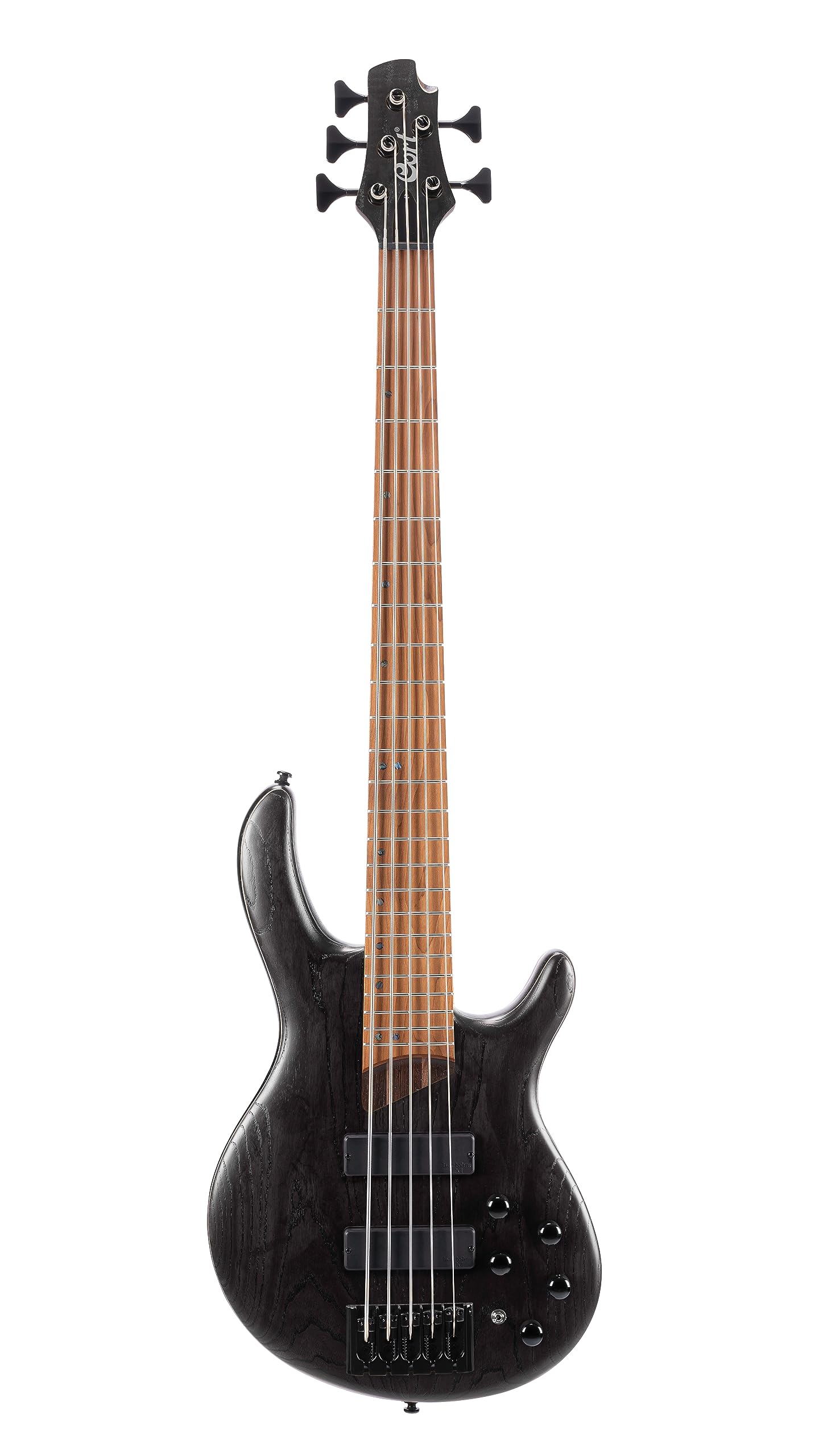 Cort 5 String Bass Guitar, Right, Open Pore Transparent Black, Full (B5ELEMENTOPTB)