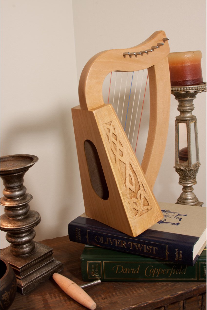 ROOSEBECK LILY HARP 8-STRING, LACEWOOD