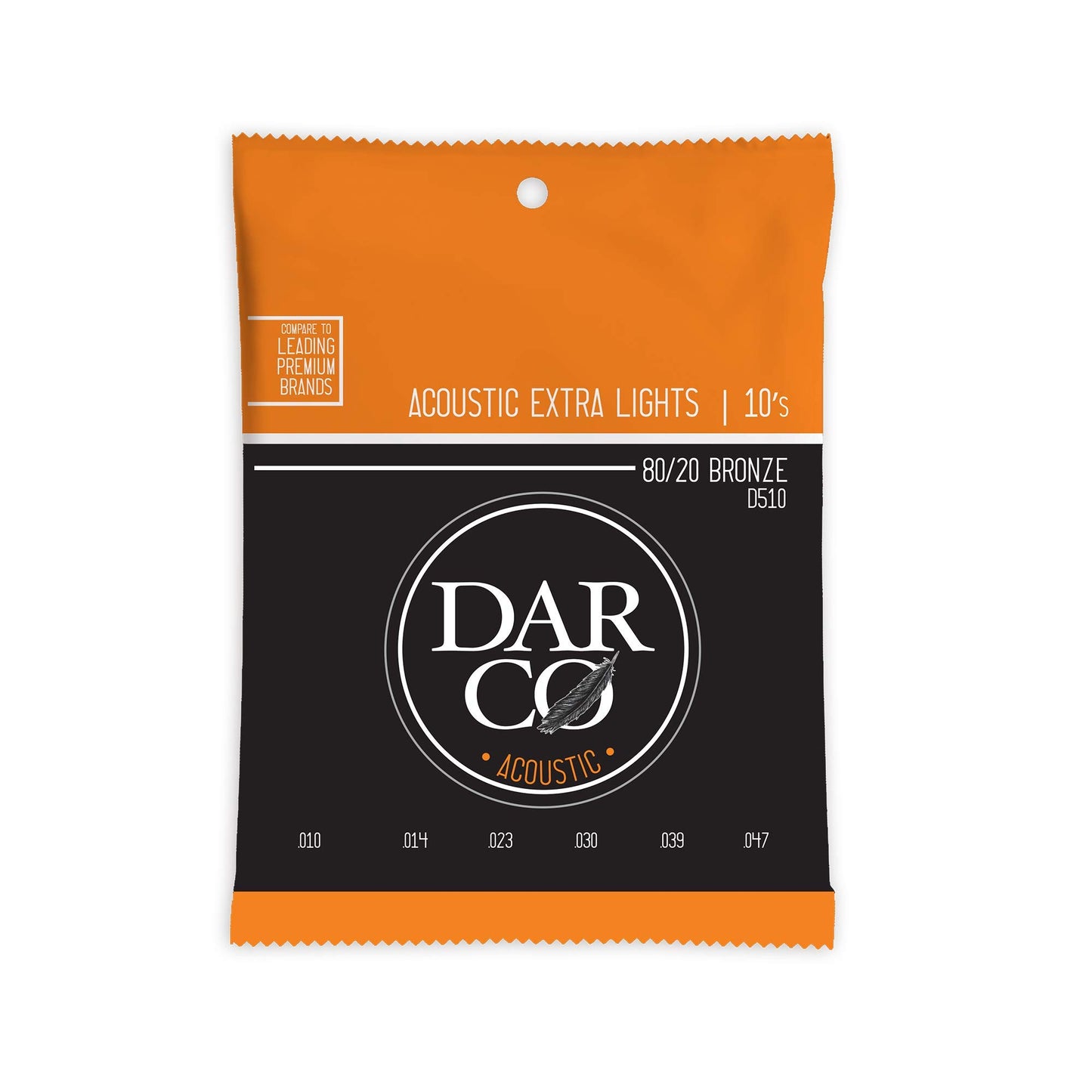 Darco Acoustic Strings, 80/20, 6 String, Ex. Light