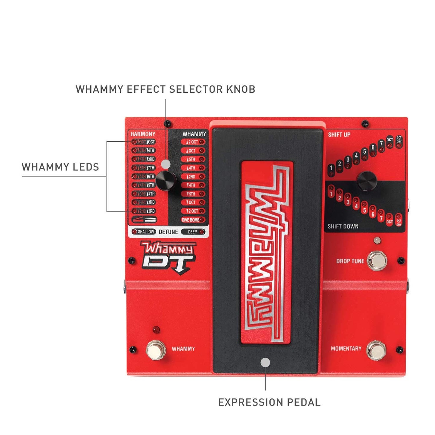 DigiTech Whammydtv-01 DT Drop Tune Guitar Effects Pedal