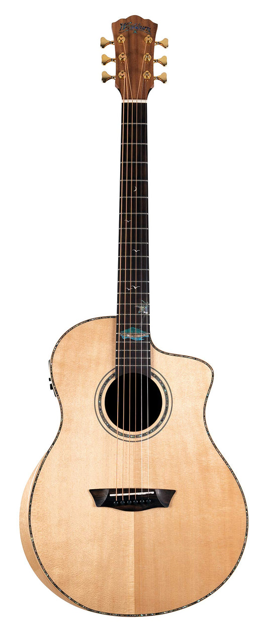 Washburn Bella Tono 6 String Acoustic-Electric Guitar, Right, Gloss Natural (BTSC56SCE-D)