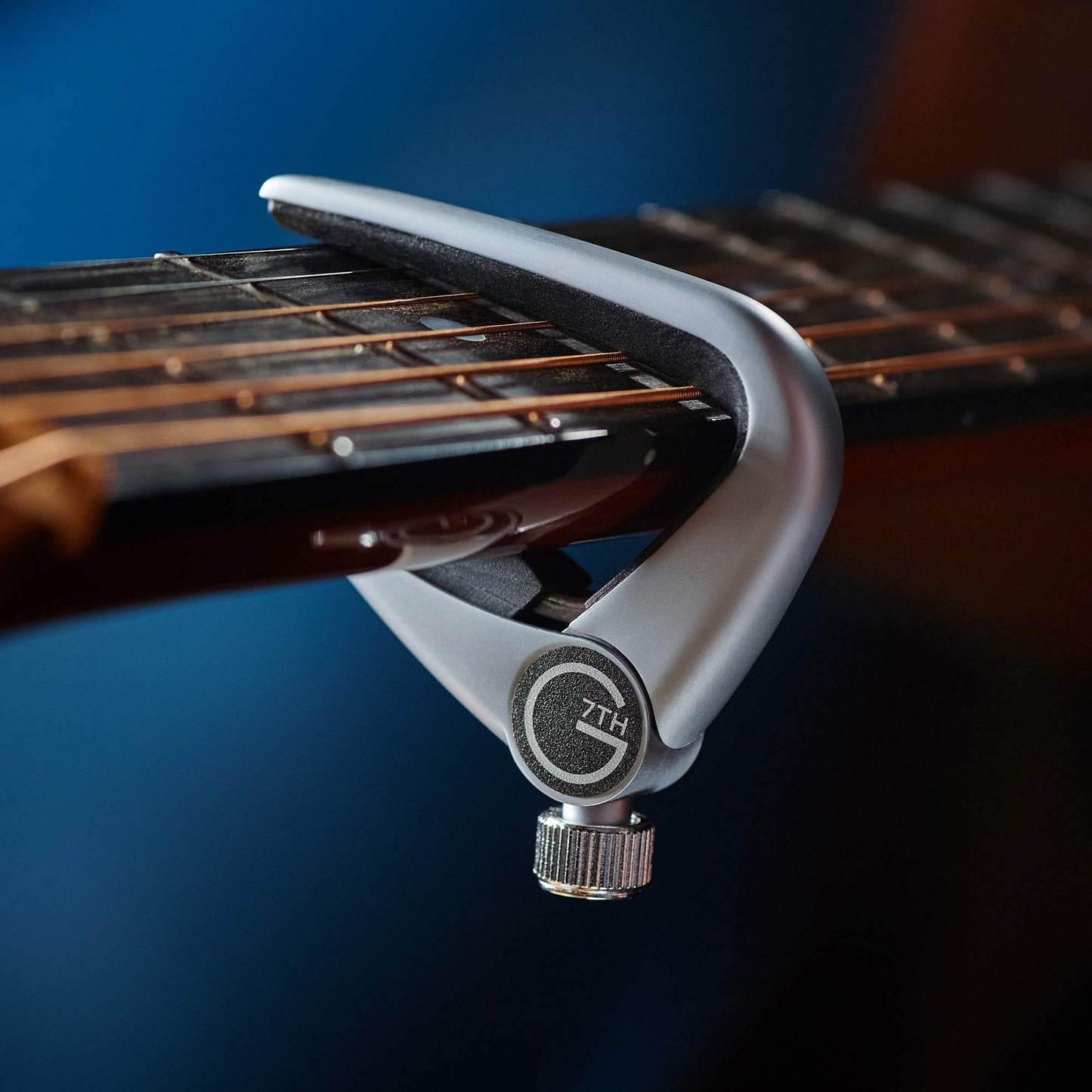 G7th Newport Series Guitar Capo (C31010),Silver, 6 String