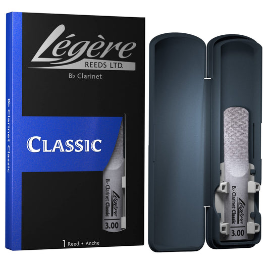 Légère Reeds - Bb Clarinet Reed, Classic, Strength 3.00 (BB3.00) - Premium Synthetic Woodwind Reed