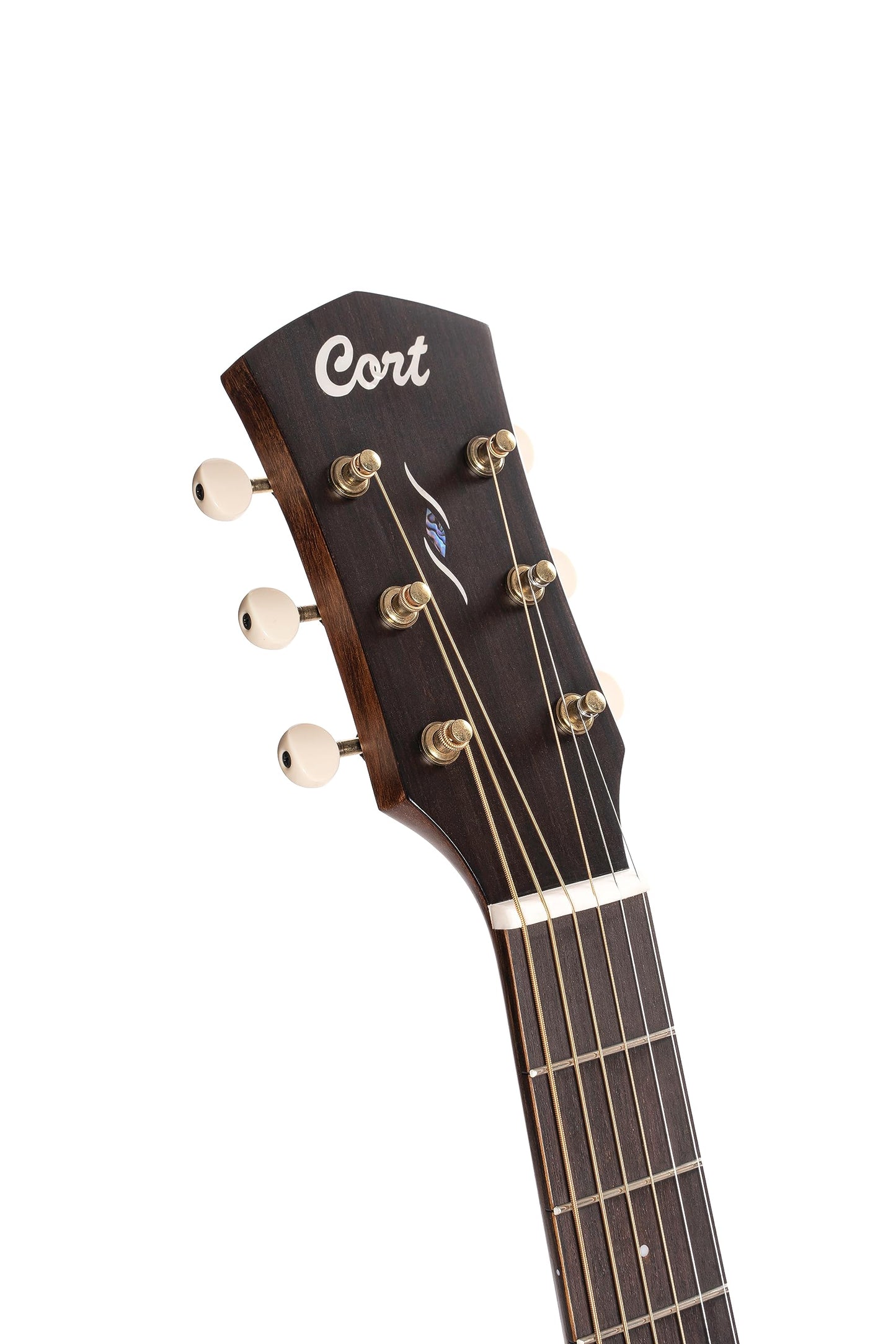 Cort 6 String Acoustic Guitar, Right, Open Pore Black Burst, Full (COREPEOPBB)