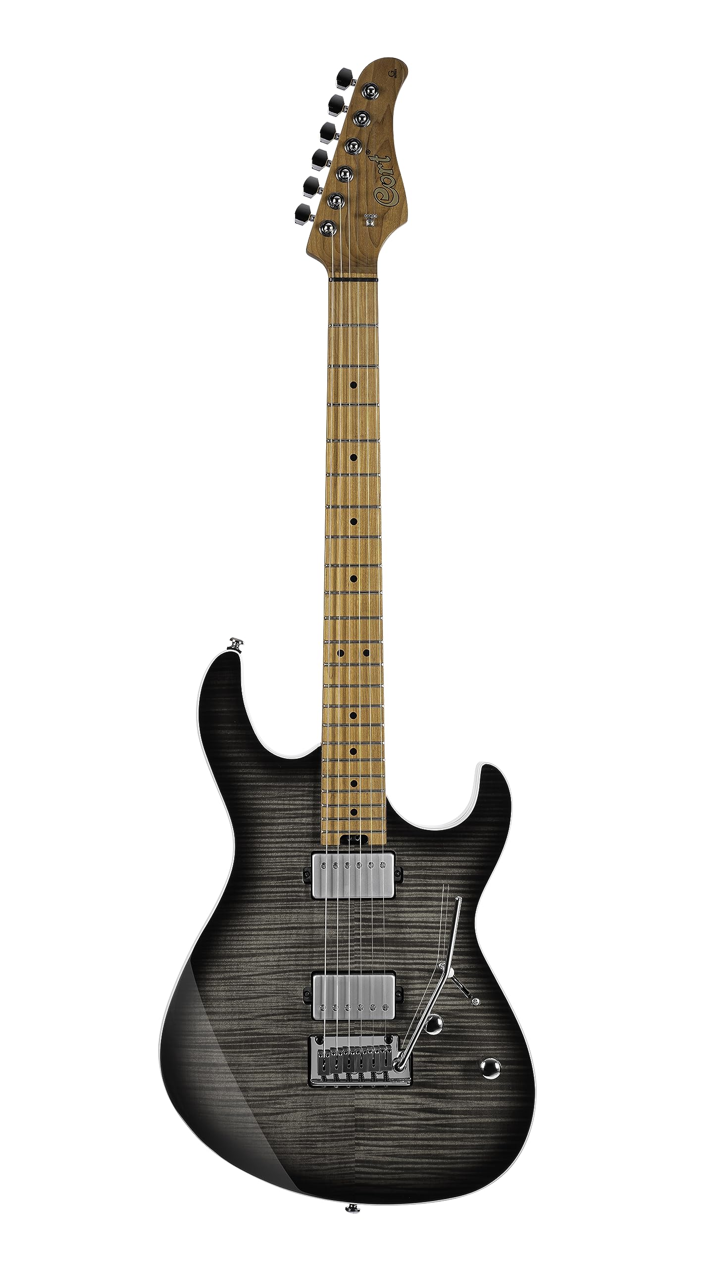 Cort 6 String Electric Guitar, Right, Transparent Black Burst (G290FATIITBB)