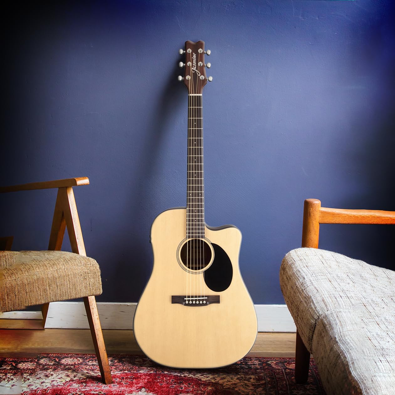 Jasmine JD36CE-NAT J-Series Acoustic-Electric Guitar, Natural