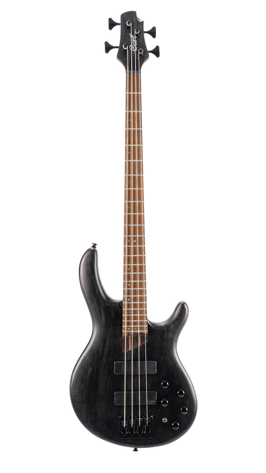 Cort 4 String Bass Guitar, Right, Open Pore Transparent Black (B4ELEMENTOPTB)