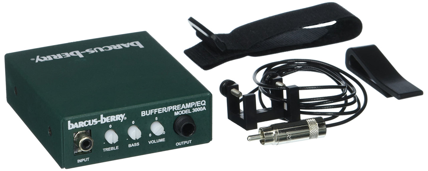 Barcus Berry B3150 Clamp-on Bass Bridge Piezo Transducer with Preamp