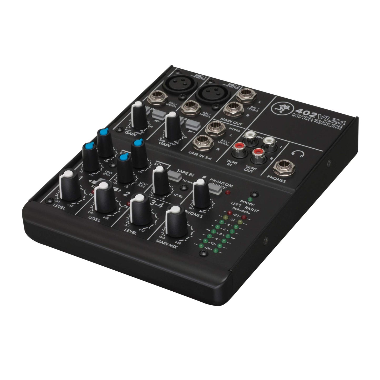 Mackie 402VLZ4, 4-channel Ultra Compact Mixer with High Quality Onyx Preamps