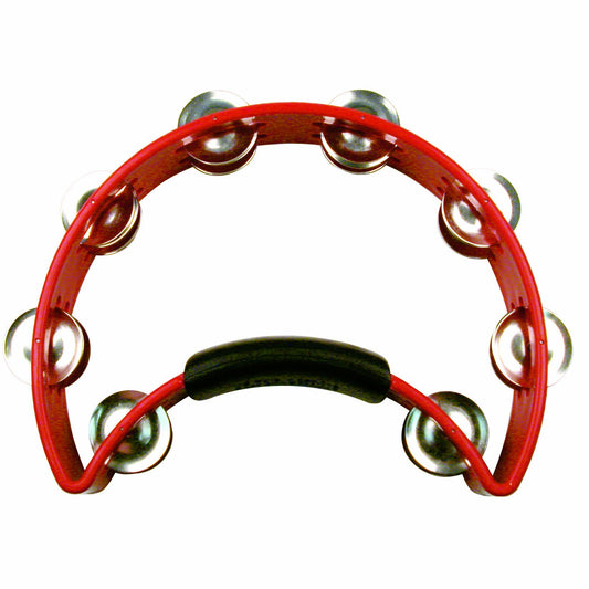 RhythmTech RT1030 Tambourine, Nickel Jingles, Red