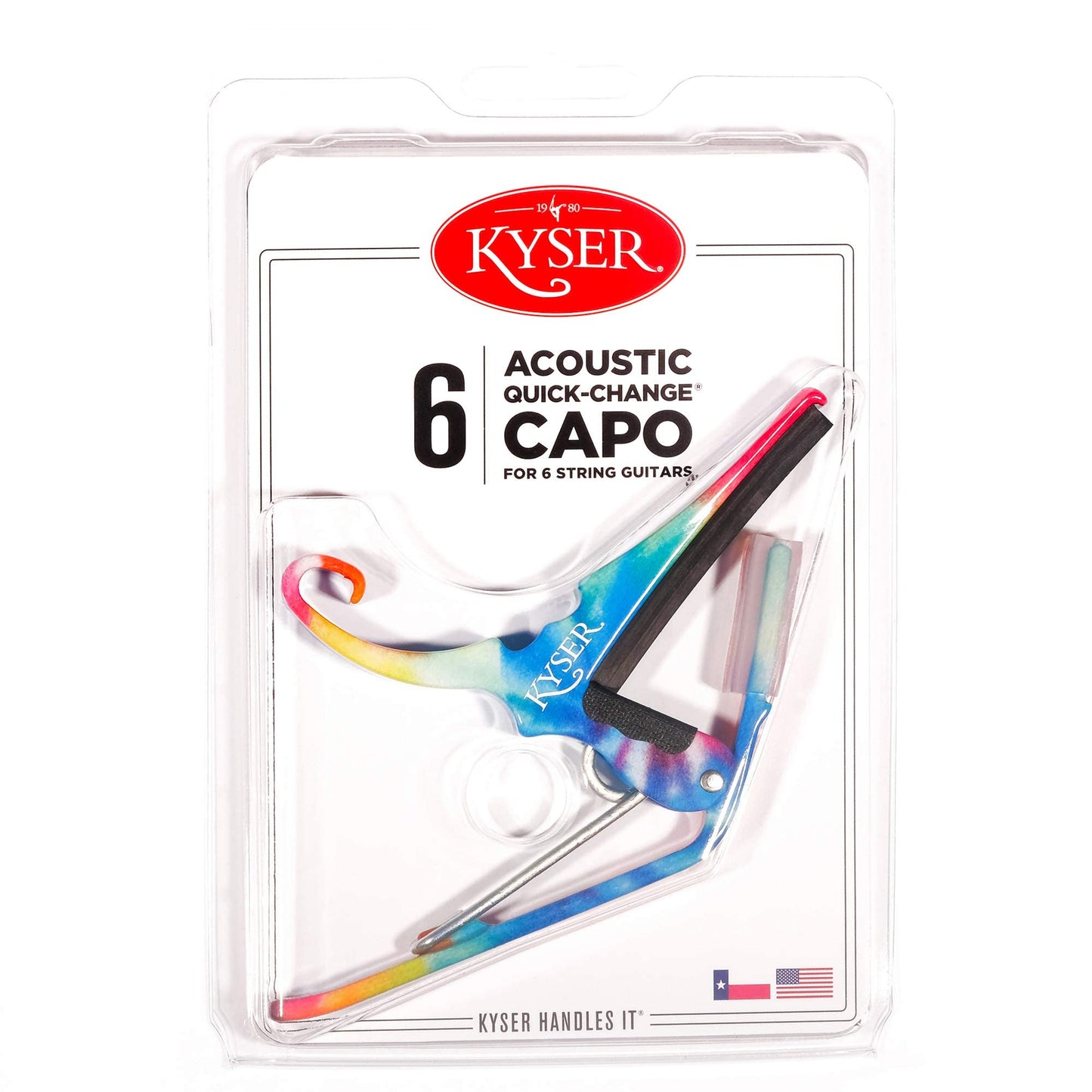 Kyser 6-String Quick-Change Capo  Tie Dye