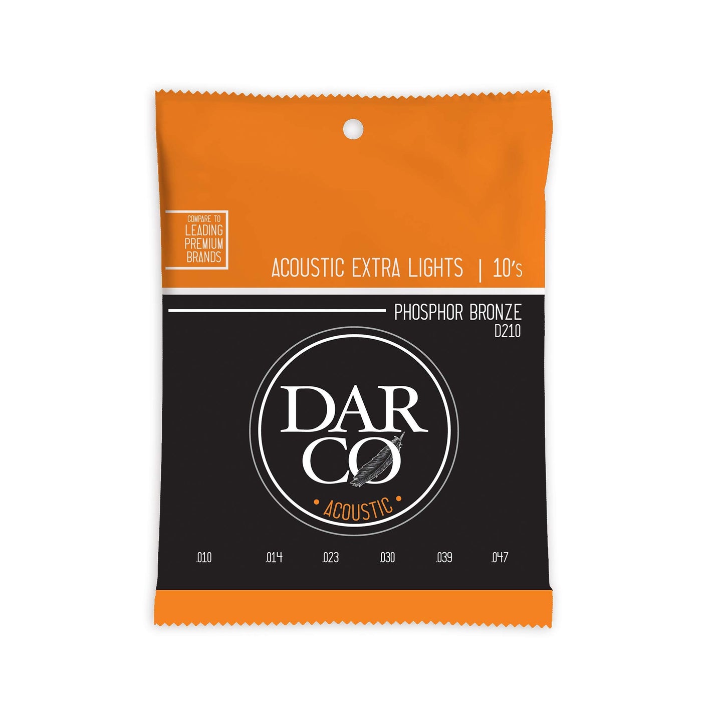 Darco Acoustic Strings, 92/8, 6 String, Ex. Light