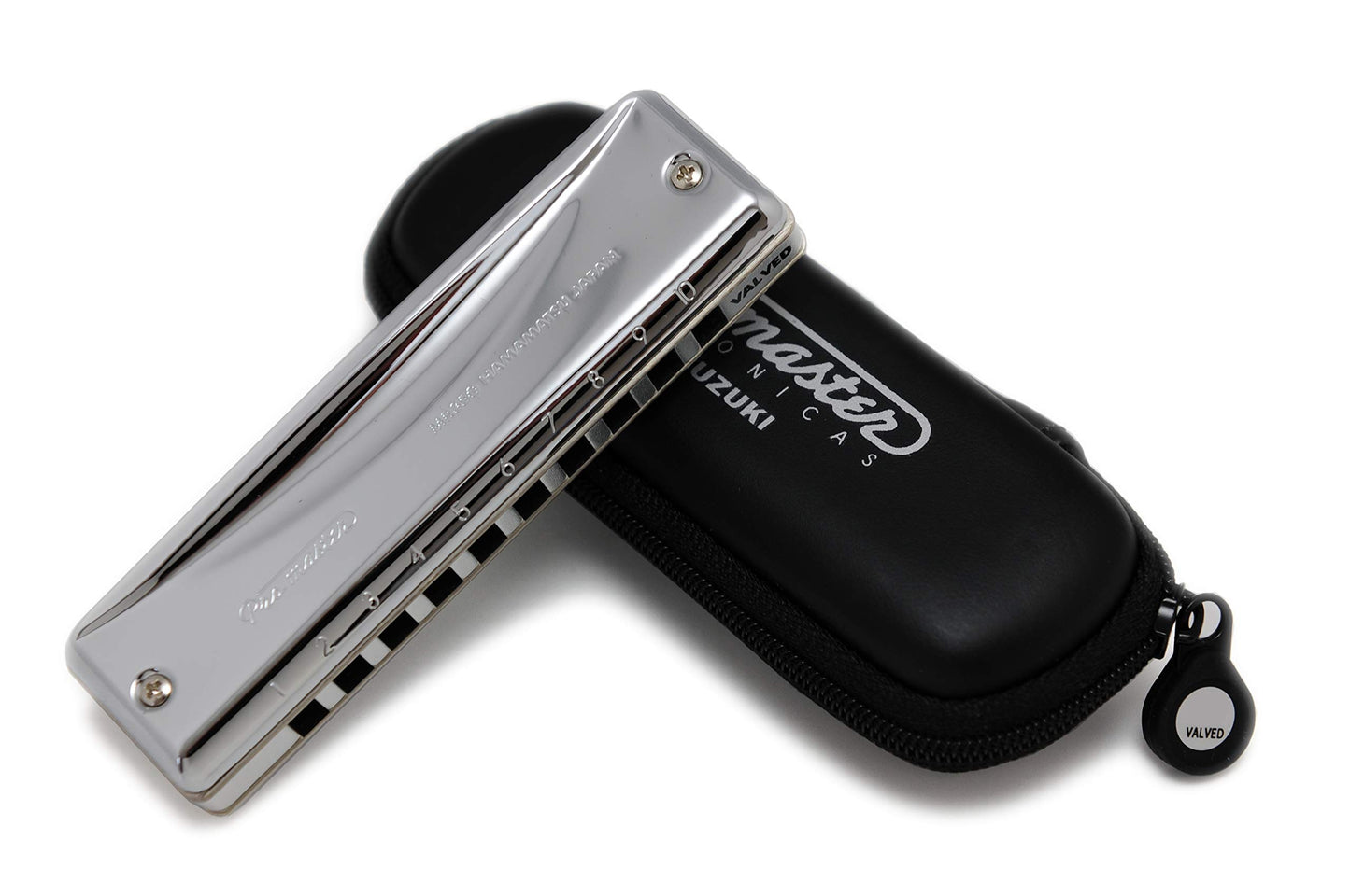 Other Harmonica, Silver with chrome plating (Suzuki-Promaster-Valved-F)