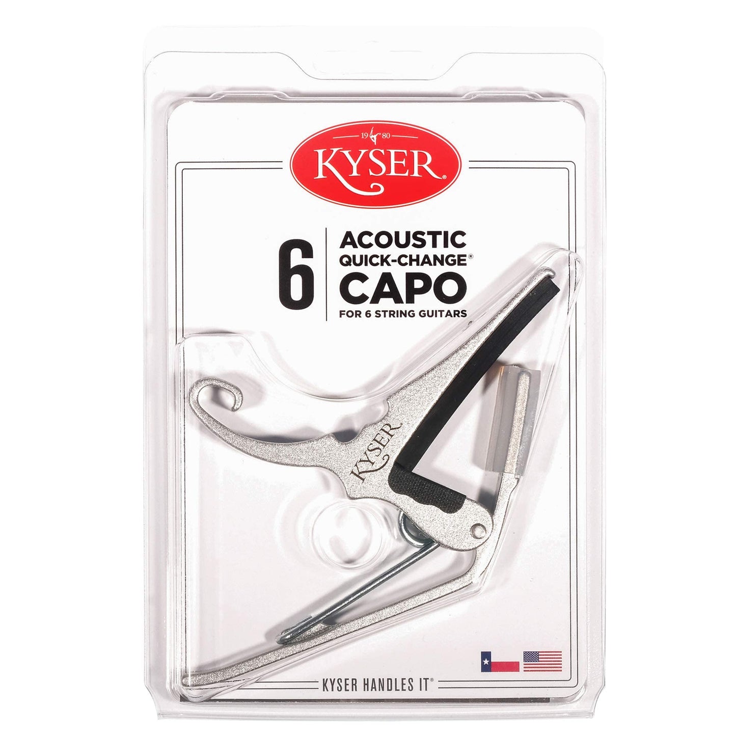 KG6S Kyser Quick Change Capo Silver