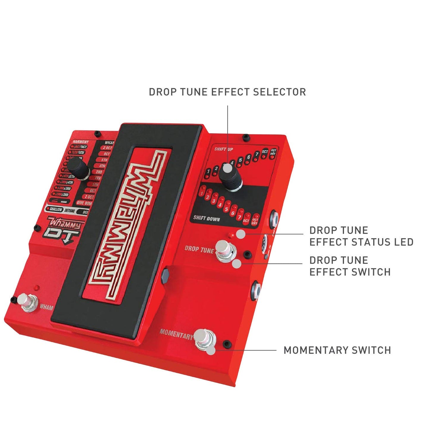 DigiTech Whammydtv-01 DT Drop Tune Guitar Effects Pedal